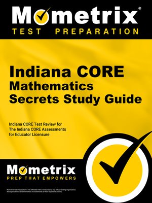 cover image of Indiana CORE Mathematics Secrets Study Guide